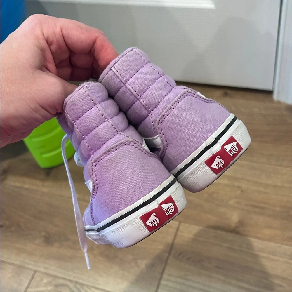 Vans Women's Lavender High-Top Sneakers Size 5